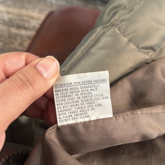 1 Madison Olive green down puffer jacket long warm winter outerwear - Picture 13 of 16